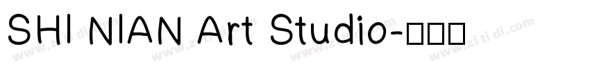 SHI NIAN Art Studio字体转换